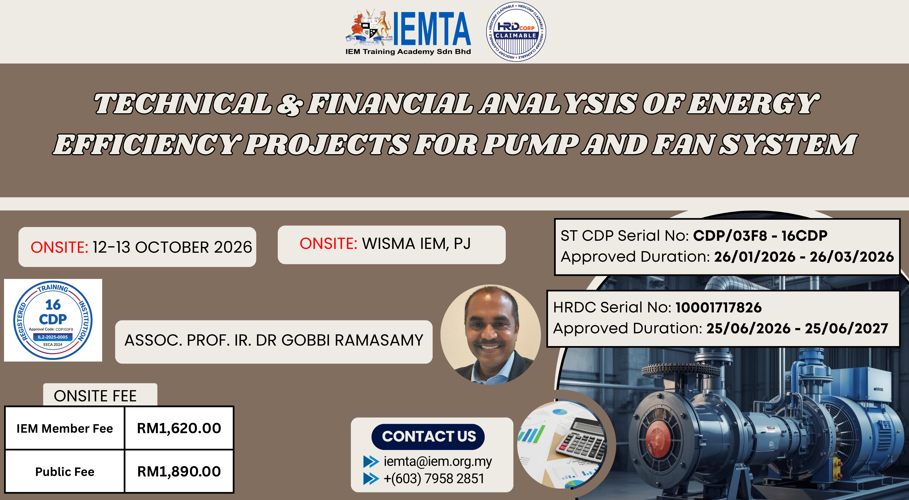 Technical & Financial Analysis of Energy Efficiency Projects for Pump and Fan System